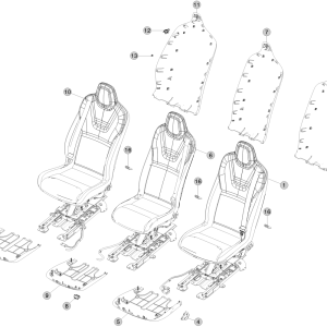 2nd Row Seat Assemblies (Until August 2017)