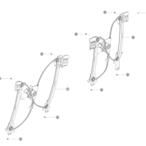 Front and Rear Door Glass Regulator