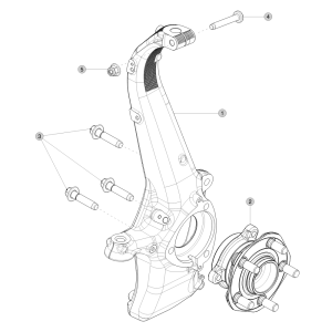 Front Knuckle - Hub and Bearing