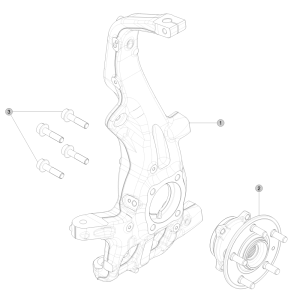 Front Knuckle - Hub and Bearing