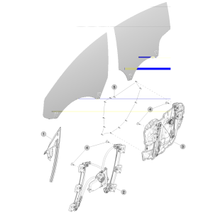 Front and Rear Door Glass Regulator