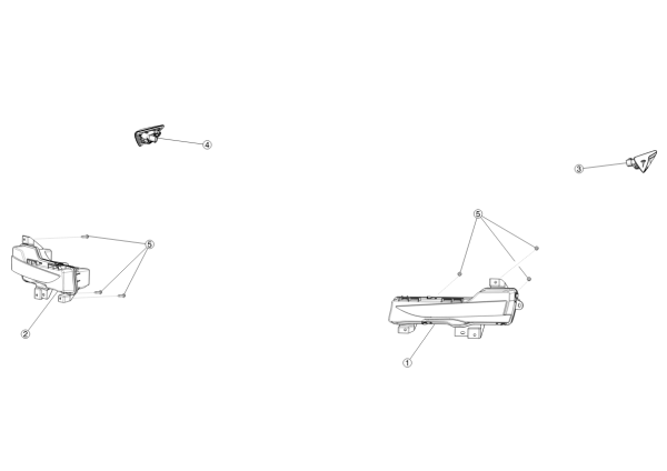 Front Lights (Excluding Headlamps)
