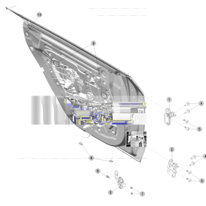 Rear Door Hinges and Fittings