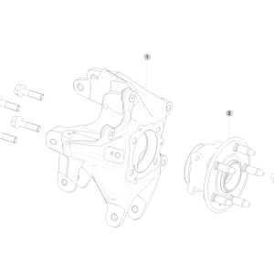 Rear Knuckle - Hub and Bearing