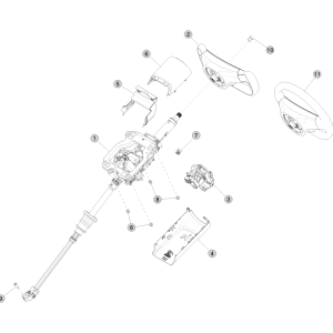 Steering Column and Wheel