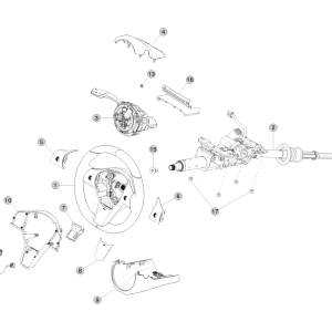 Steering Column and Wheel