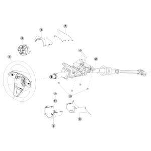 Steering Column and Wheel