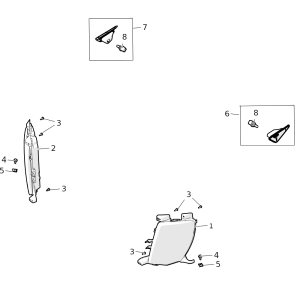 Front Lights (Excluding Headlamps)