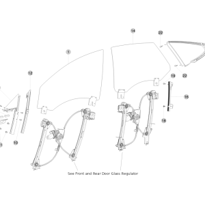 Front and Rear Door Glass