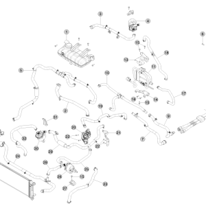 Cooling System - Dual Motor - Front (Before April 25th, 2019)
